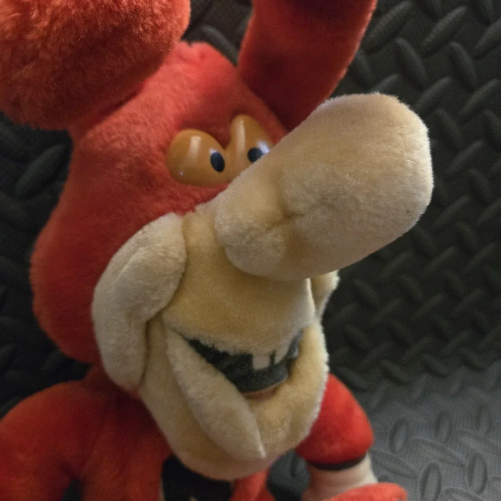 Vintage Domino’s Pizza The Noid Plush Toy – 1980s Advertising Mascot – Worn Tag